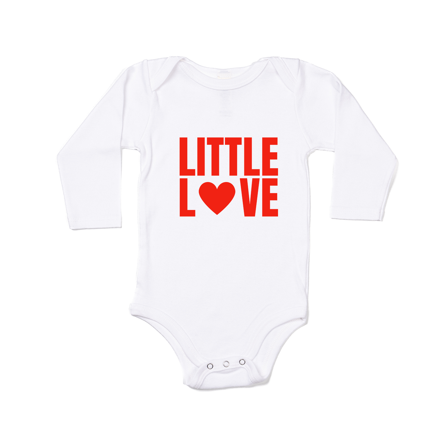 Little Love - Bodysuit (White, Long Sleeve)