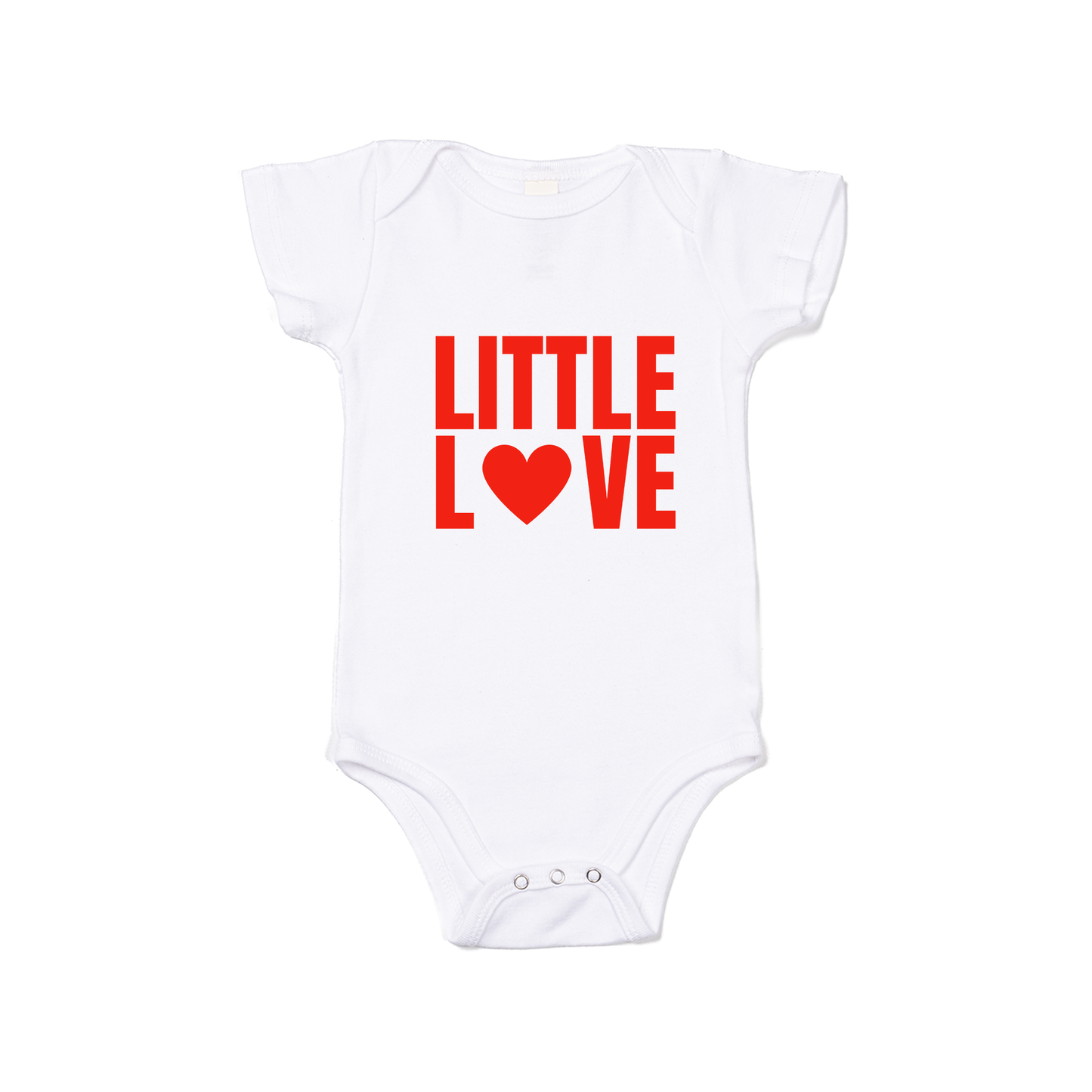 Little Love - Bodysuit (White, Short Sleeve)