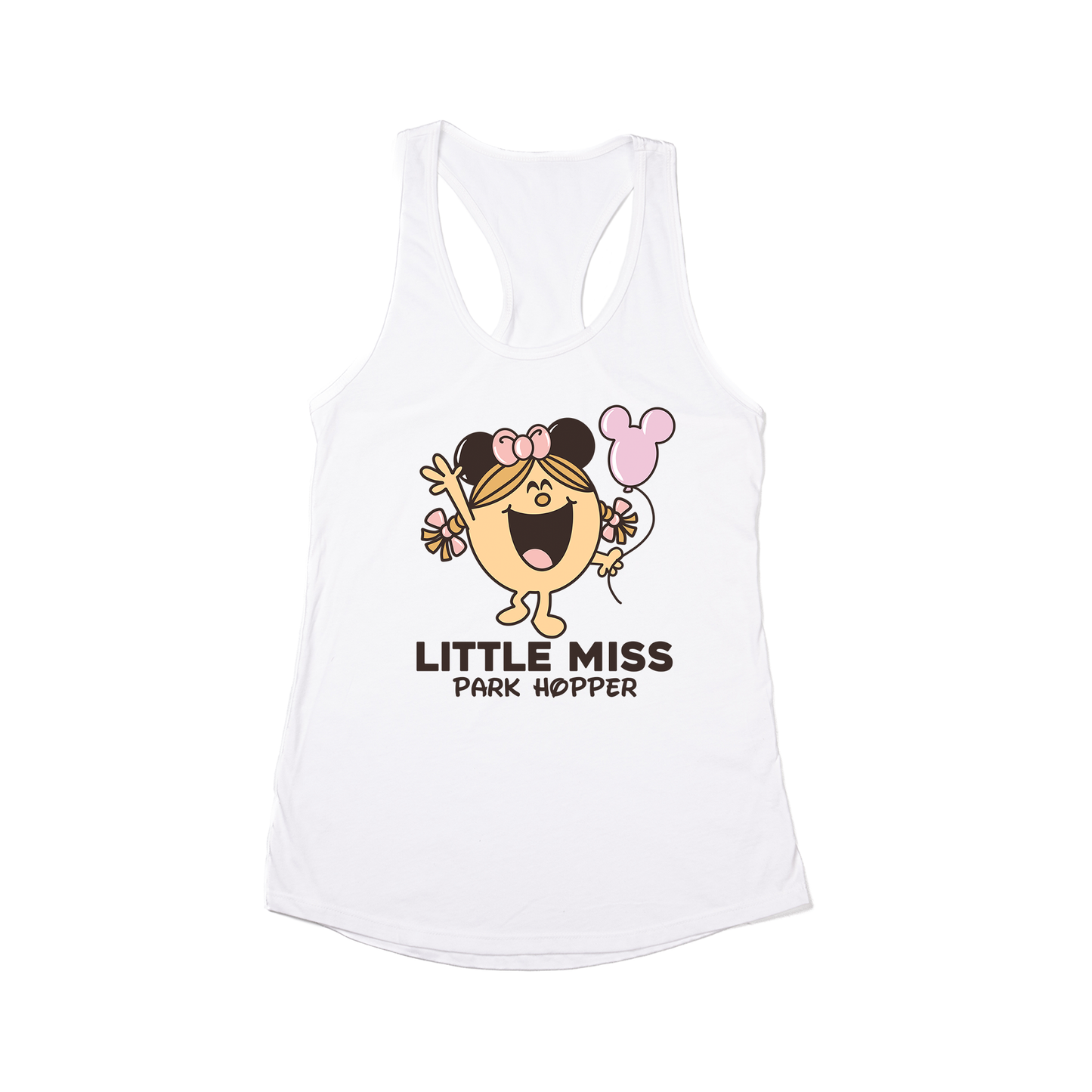 Little Miss Park Hopper - Women's Racerback Tank Top (White)