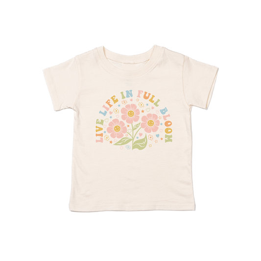Live Life in Full Bloom - Kids Tee (Natural)