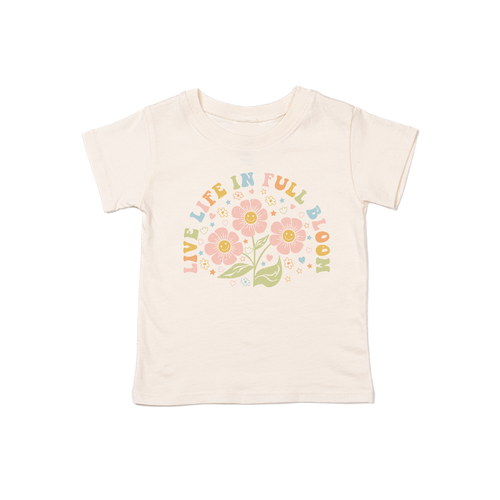 Live Life in Full Bloom - Kids Tee (Natural)