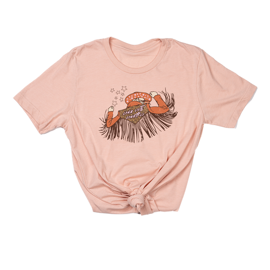Long Live Cowgirls (Rodeo) - Tee (Peach)