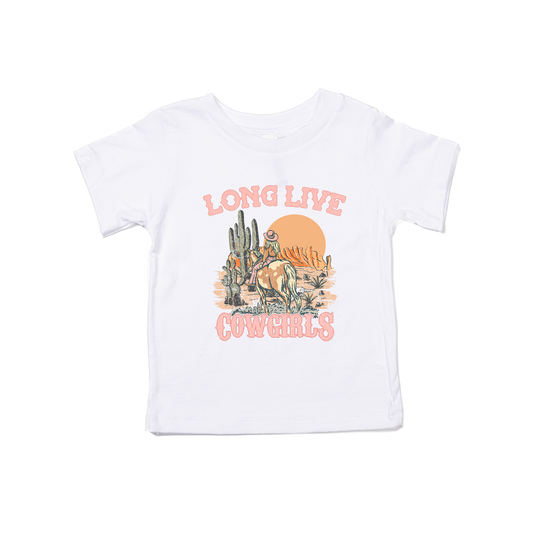 Long Live Cowgirls (Scenic) - Kids Tee (White)