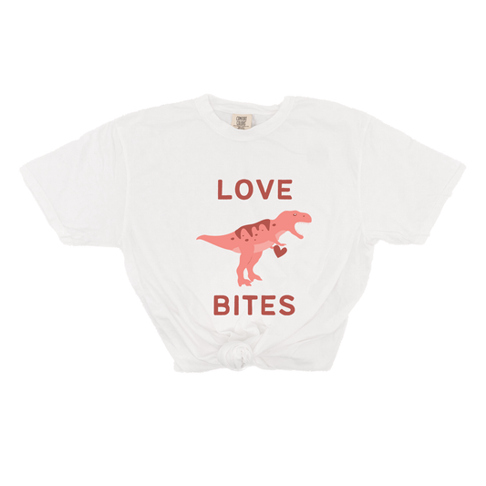 Love Bites (Dino Version) - Tee (Vintage White, Short Sleeve)