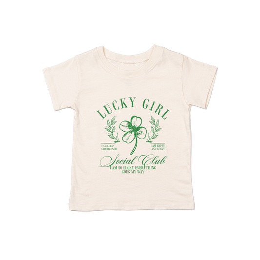 Lucky Girl Social Club - Kids Tee (Natural)