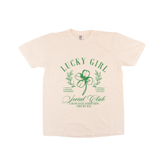 Lucky Girl Social Club - Tee (Vintage Natural, Short Sleeve)
