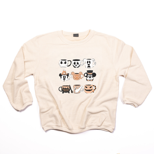 Magic Mugs (Orange) - Corded Sweatshirt (Ivory)