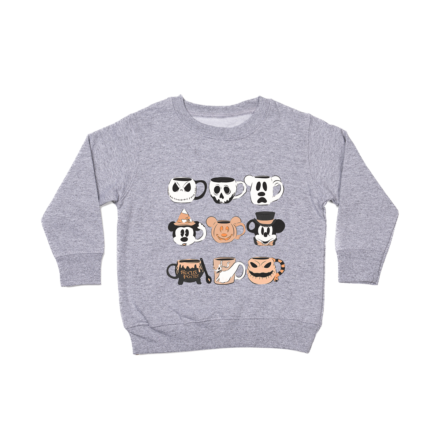 Magic Mugs (Orange) - Kids Sweatshirt (Heather Gray)