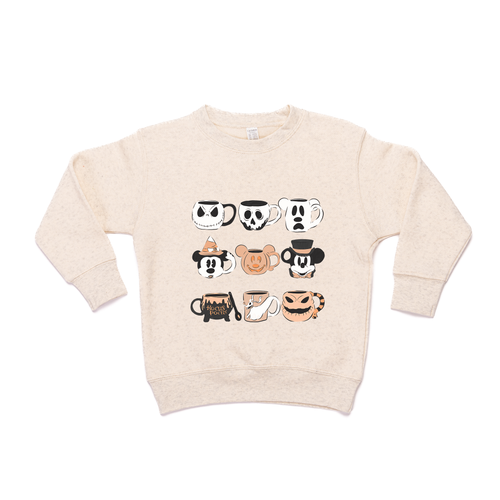 Magic Mugs (Orange) - Kids Sweatshirt (Heather Natural)