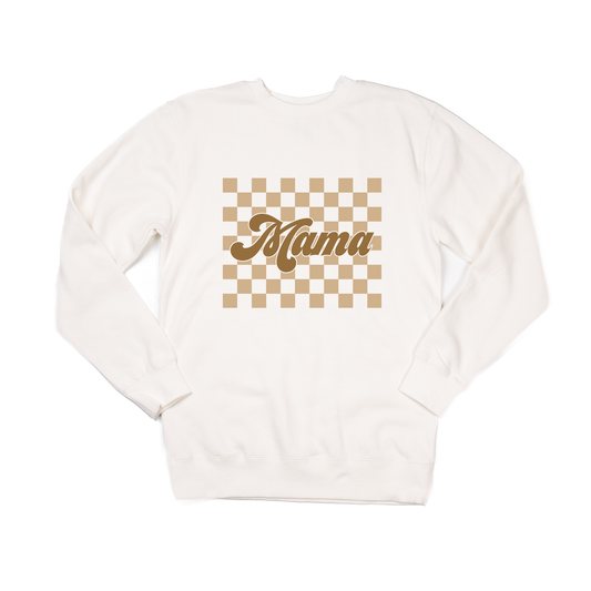 Mama Tan Checkered - Sweatshirt (Creme)