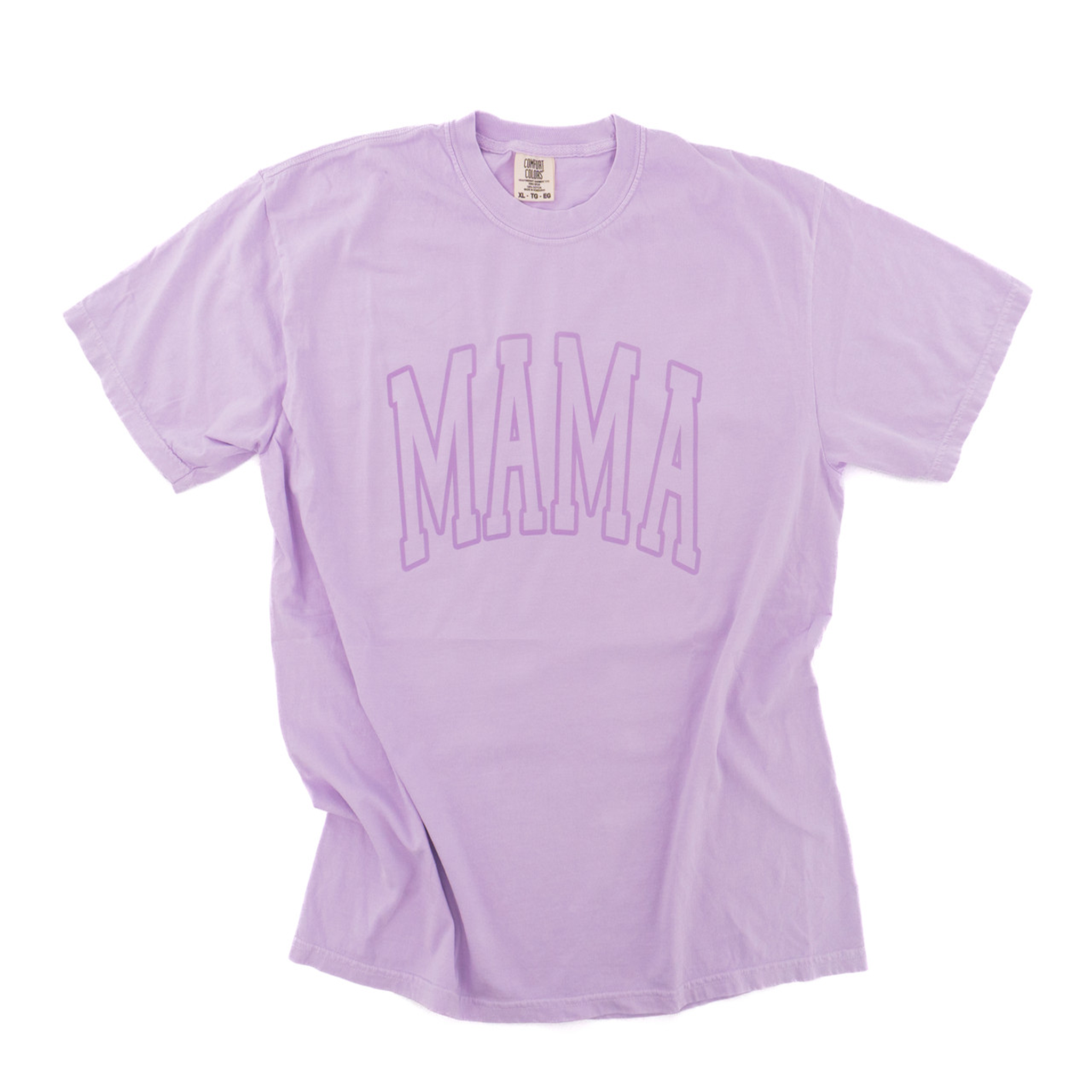 Mama Varsity (Purple, Across Front) - Tee (Pale Purple) – Aspen + Company