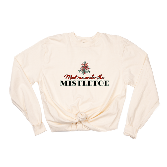 Meet Me Under The Mistletoe - Tee (Vintage Natural, Long Sleeve)