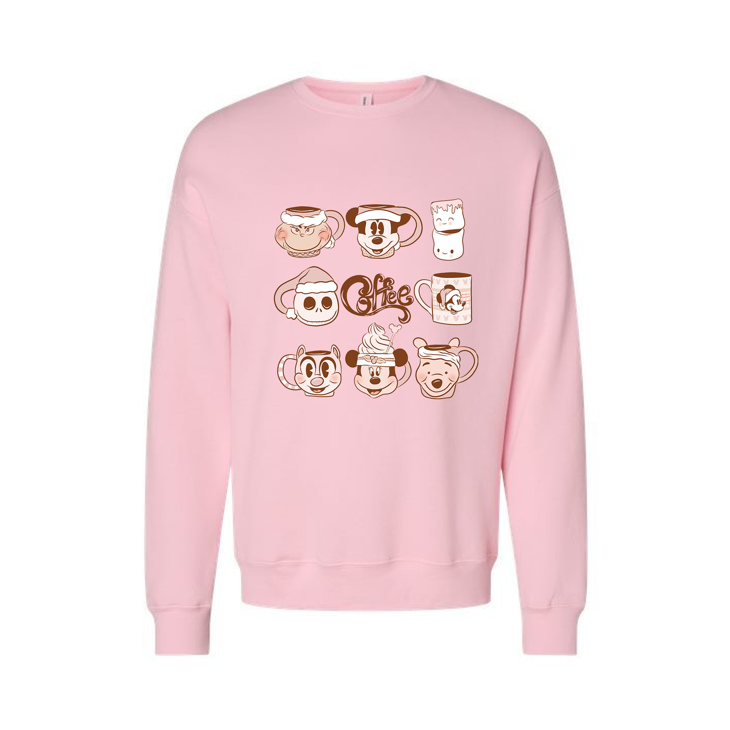 Merry Mugs Christmas Movie Favs (Pink) - Sweatshirt (Light Pink)