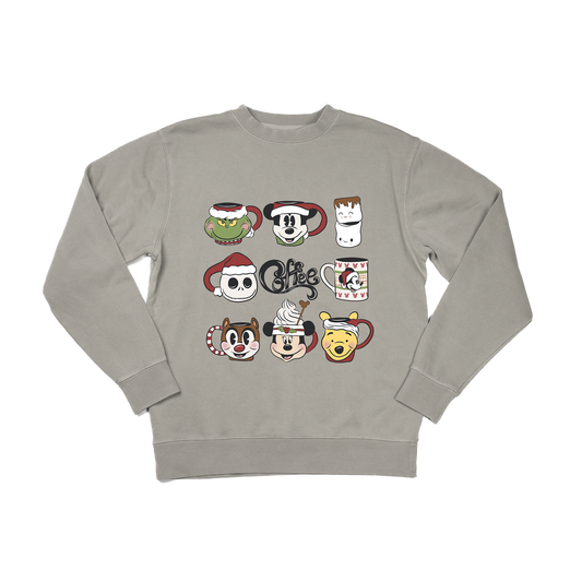 Merry Mugs Christmas Movie Favs (Red/Green) - Sweatshirt (Cement)