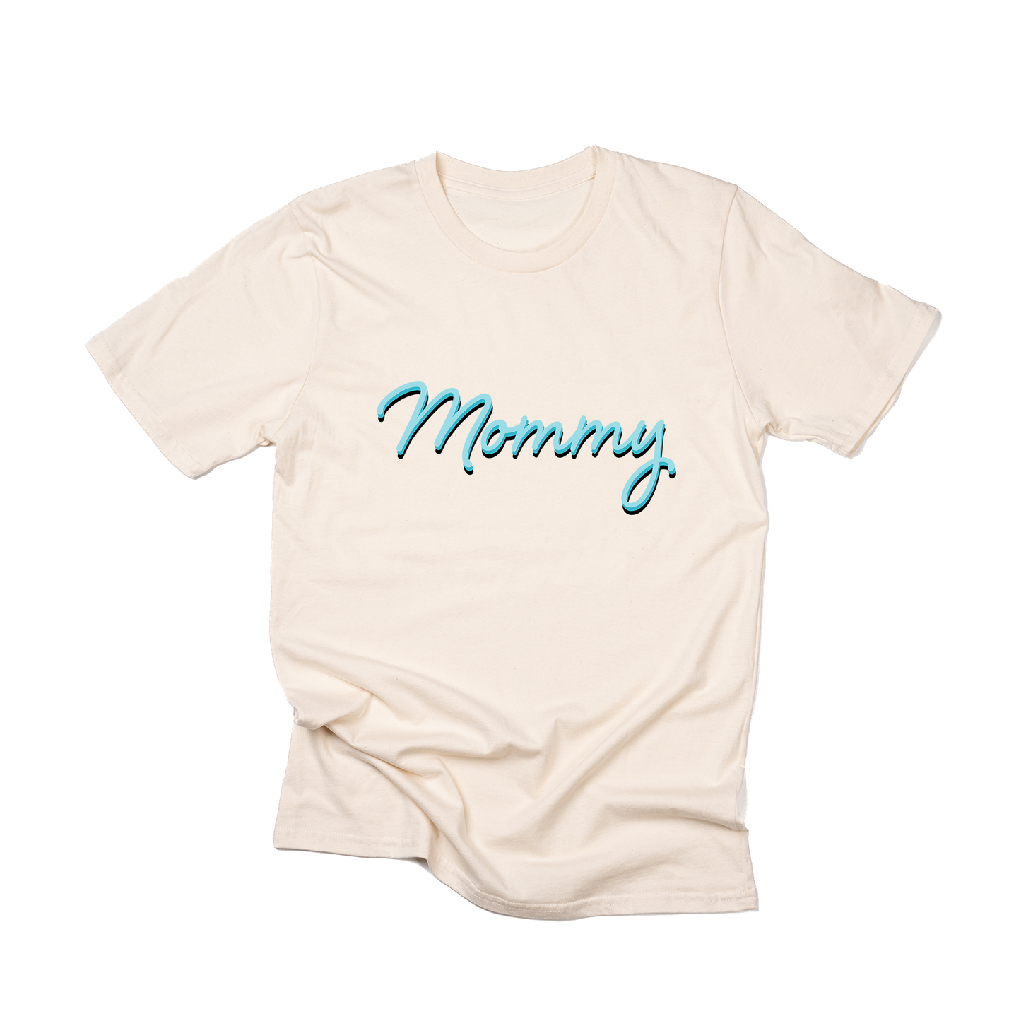 Mommy (90's Inspired, Blue) - Tee (Natural)