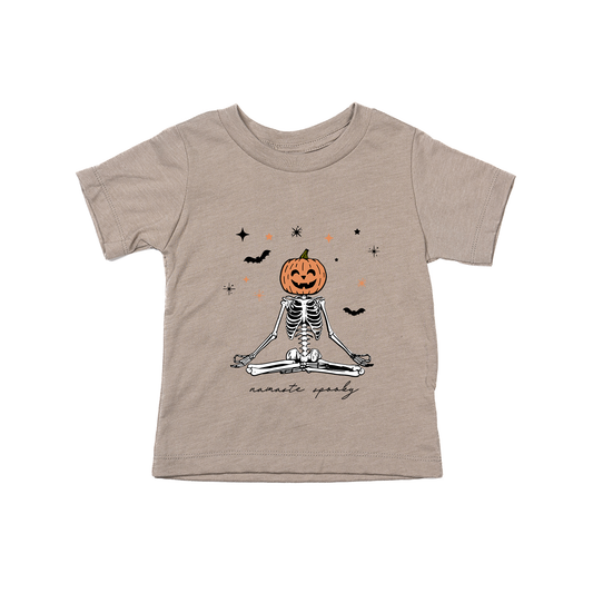 Namaste Spooky - Kids Tee (Pale Moss)