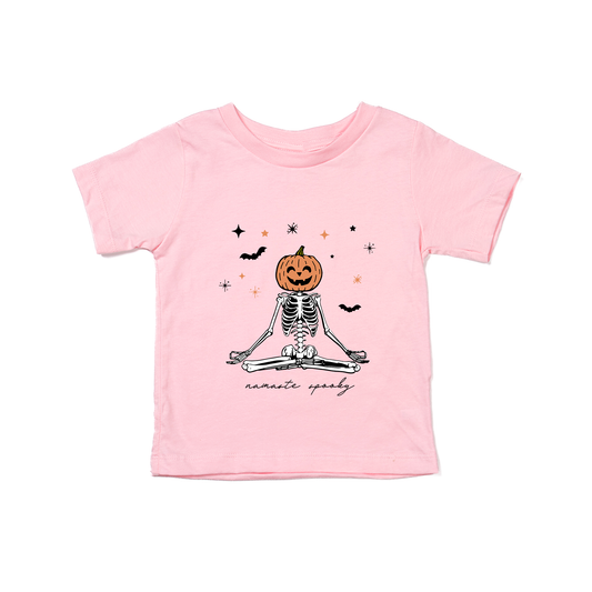 Namaste Spooky - Kids Tee (Pink)