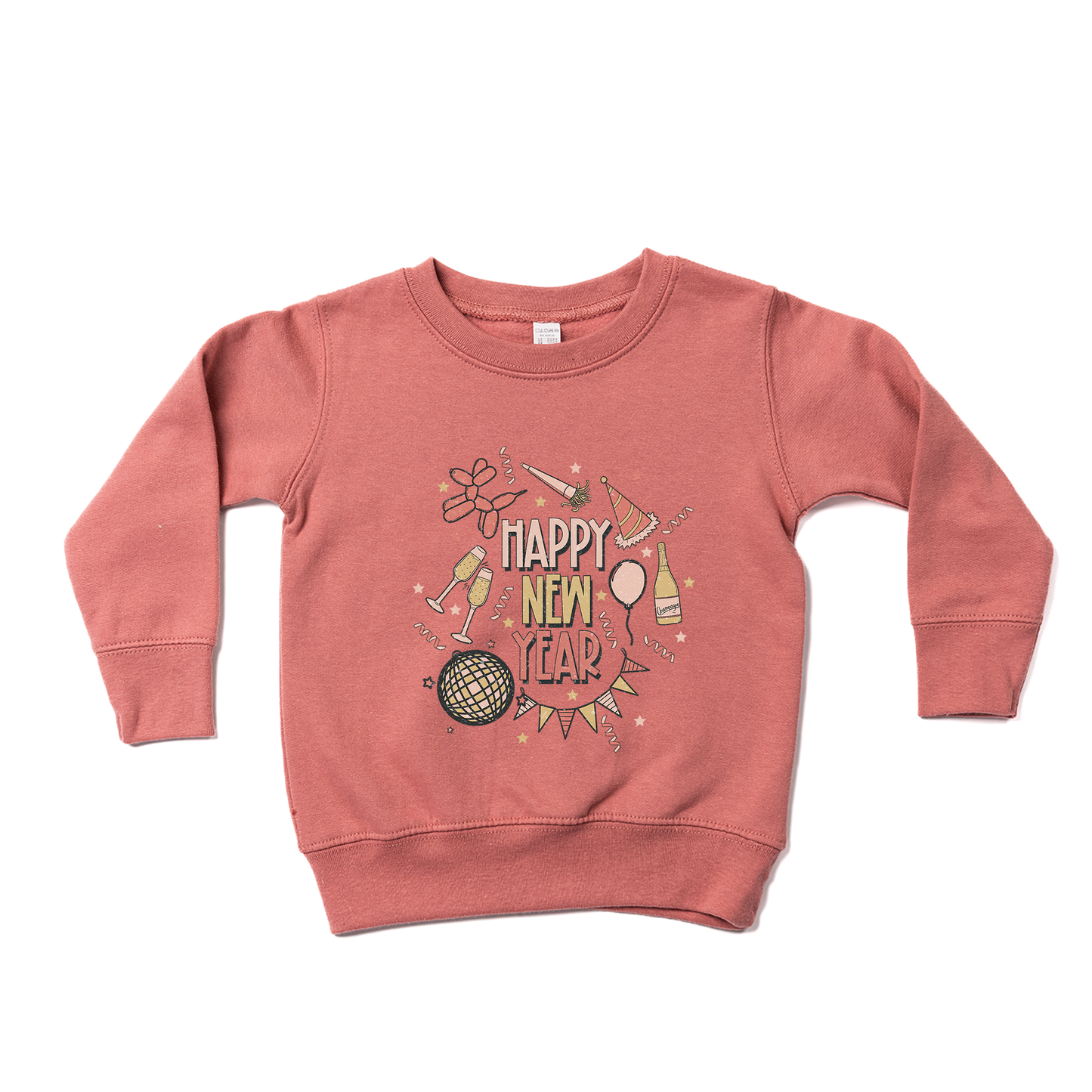 New Year Party Vibes - Kids Sweatshirt (Mauve)