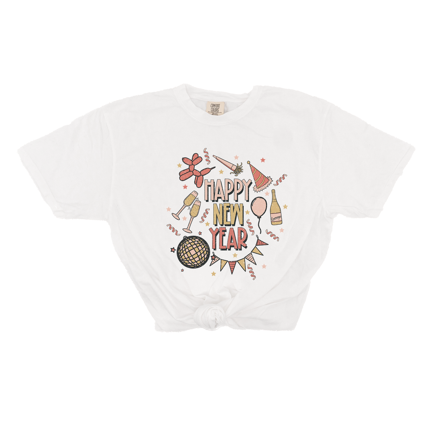 New Year Party Vibes - Tee (Vintage White, Short Sleeve)