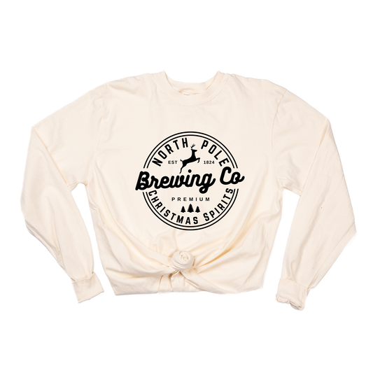 North Pole Brewing Co. (Black) - Tee (Vintage Natural, Long Sleeve)