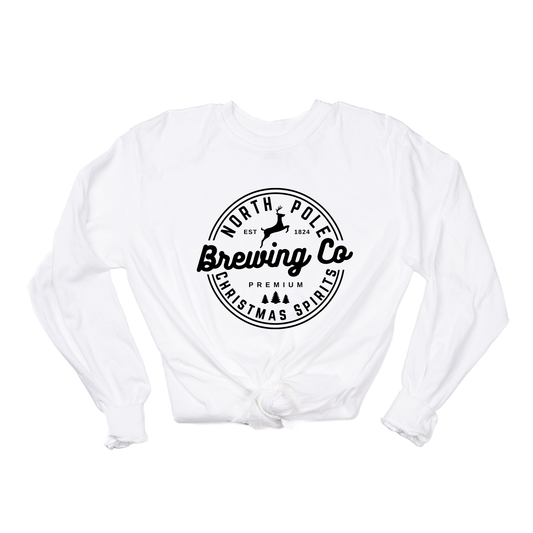 North Pole Brewing Co. (Black) - Tee (Vintage White, Long Sleeve)