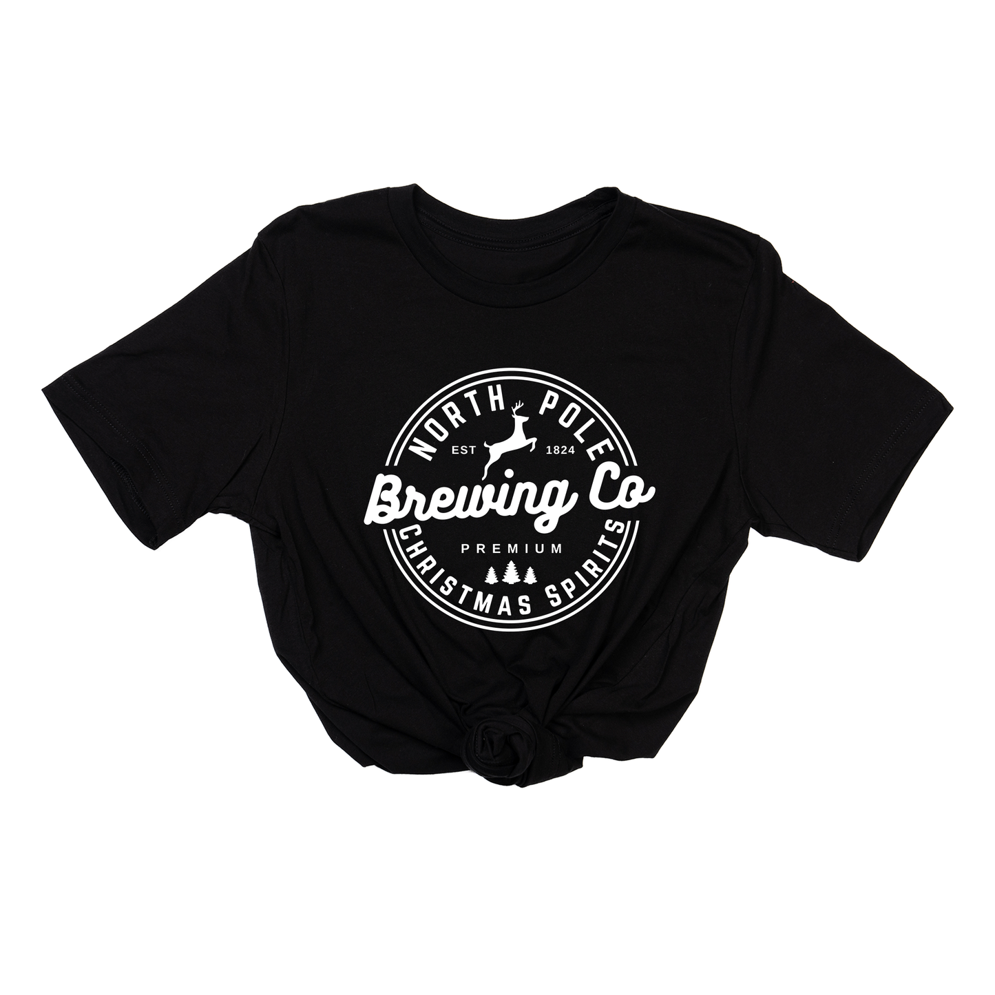 North Pole Brewing Co. (White) - Tee (Black)