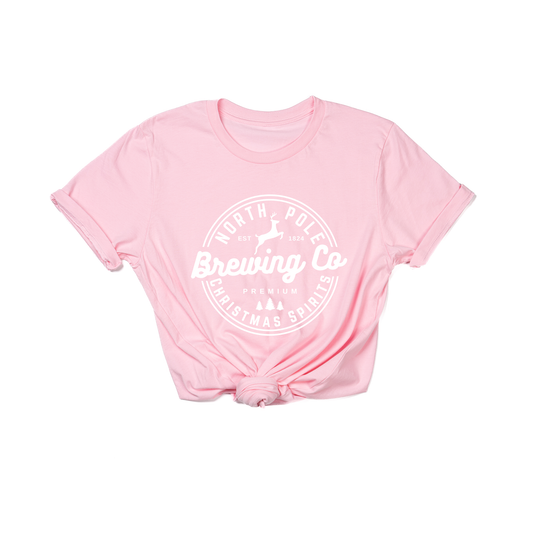 North Pole Brewing Co. (White) - Tee (Pink)
