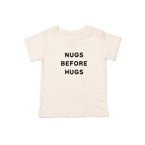 Nugs Before Hugs (Black) - Kids Tee (Natural)