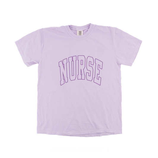 Nurse Varsity - Tee (Pale Purple)
