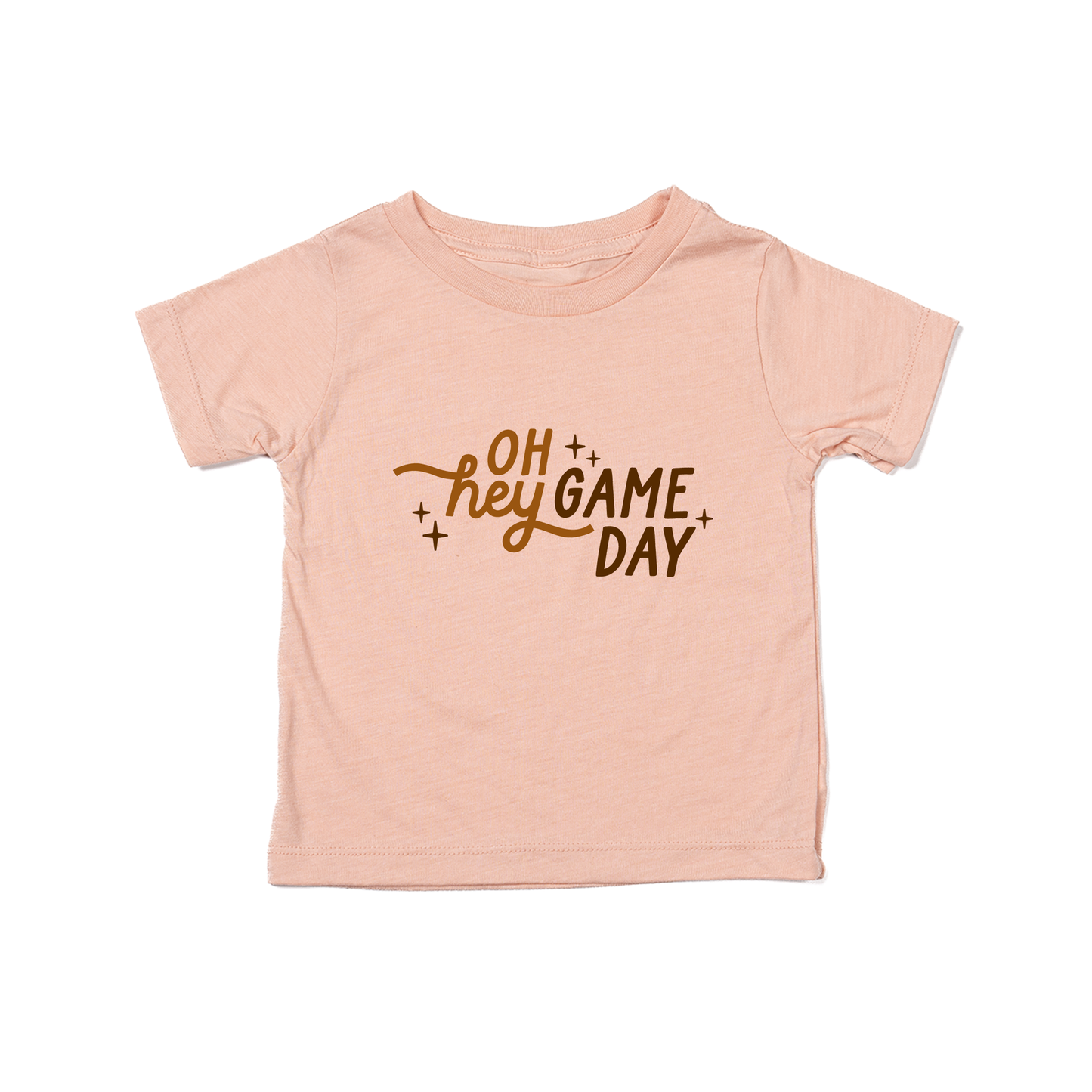 Oh Hey Game Day - Kids Tee (Peach)