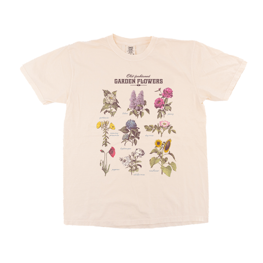 Old Fashioned Garden Flowers - Tee (Vintage Natural)