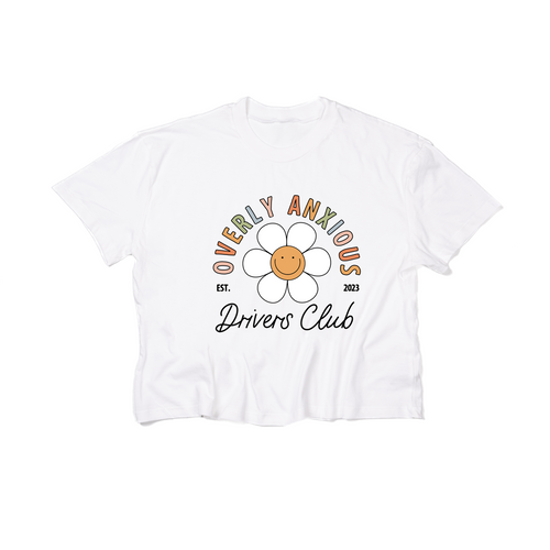 Overly Anxious Drivers Club - Cropped Tee (White)