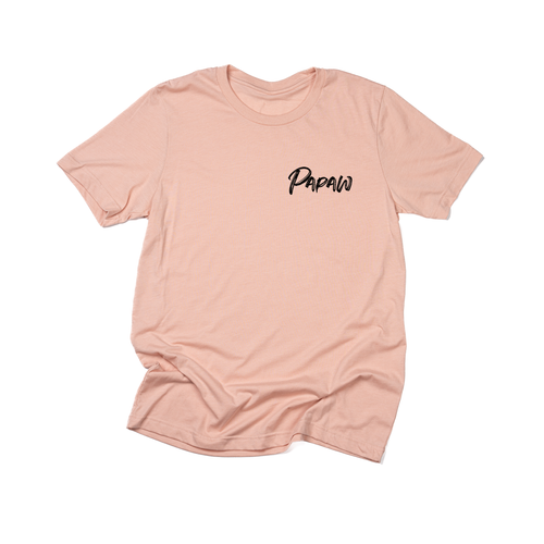 Papaw (Brushed, Black, Pocket) - Tee (Peach)