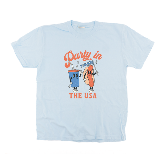 Party in the USA (Ballpark) - Tee (Pale Blue)