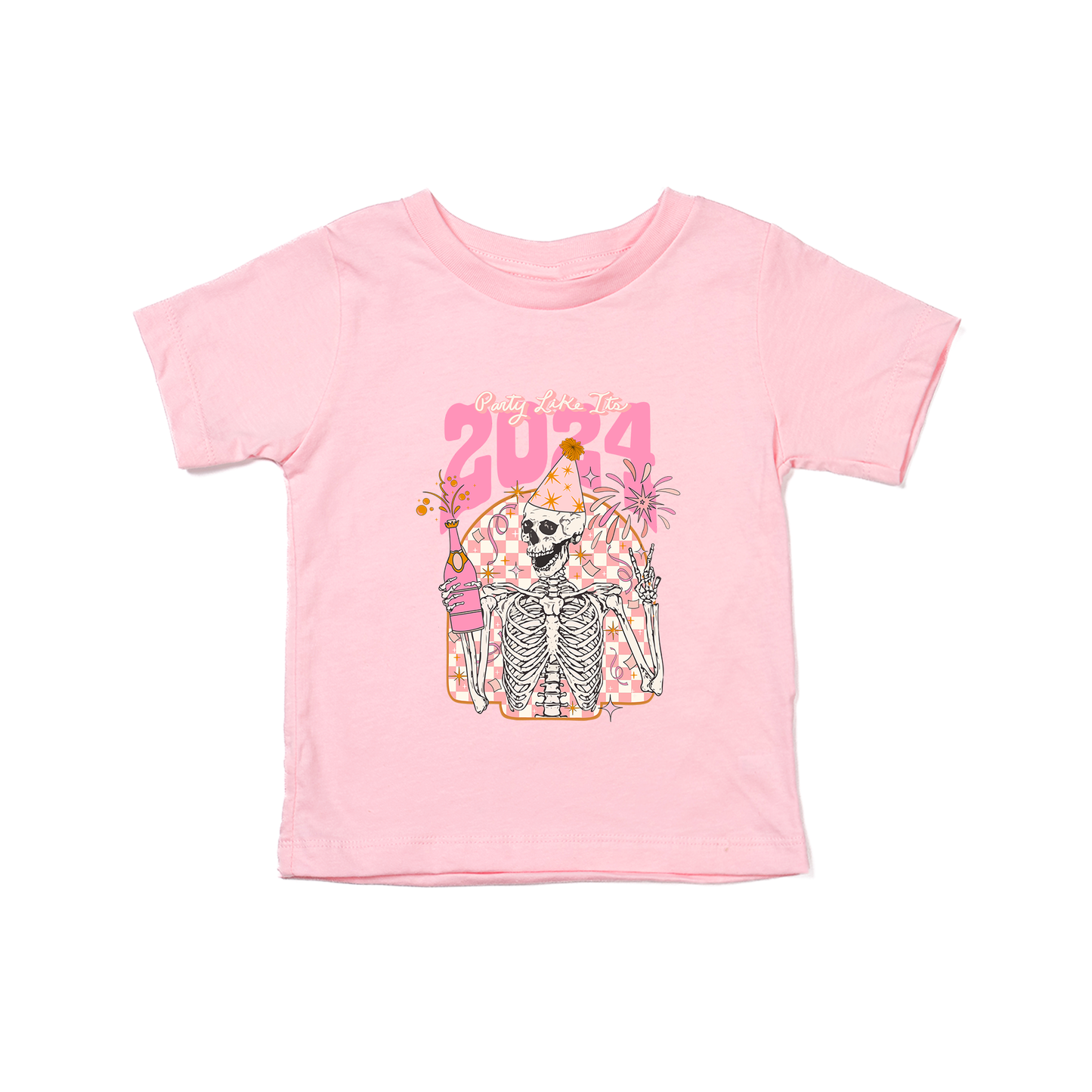Party like it's 2024 - Kids Tee (Pink)