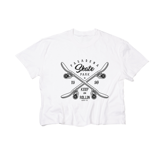 Pasadena Skate Park - Cropped Tee (White)