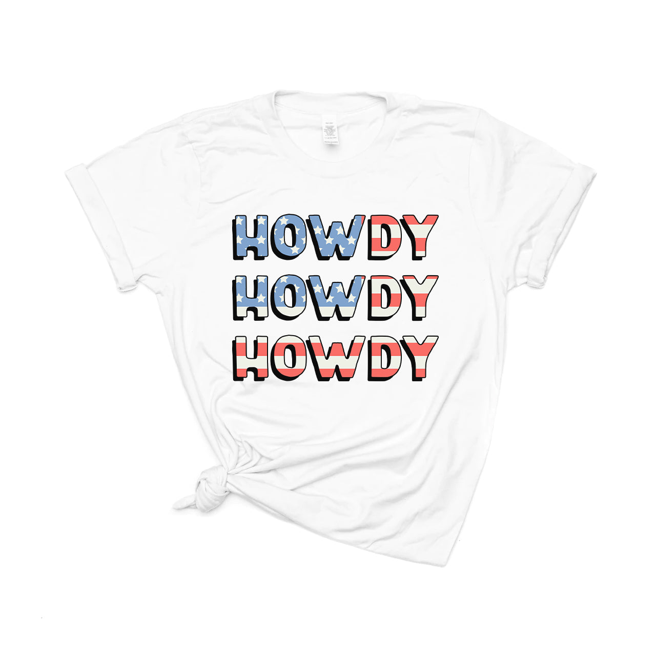 Patriotic Howdy - Tee (White)