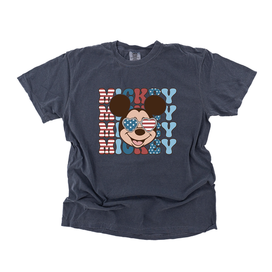 Patriotic Mickey - Tee (Denim)