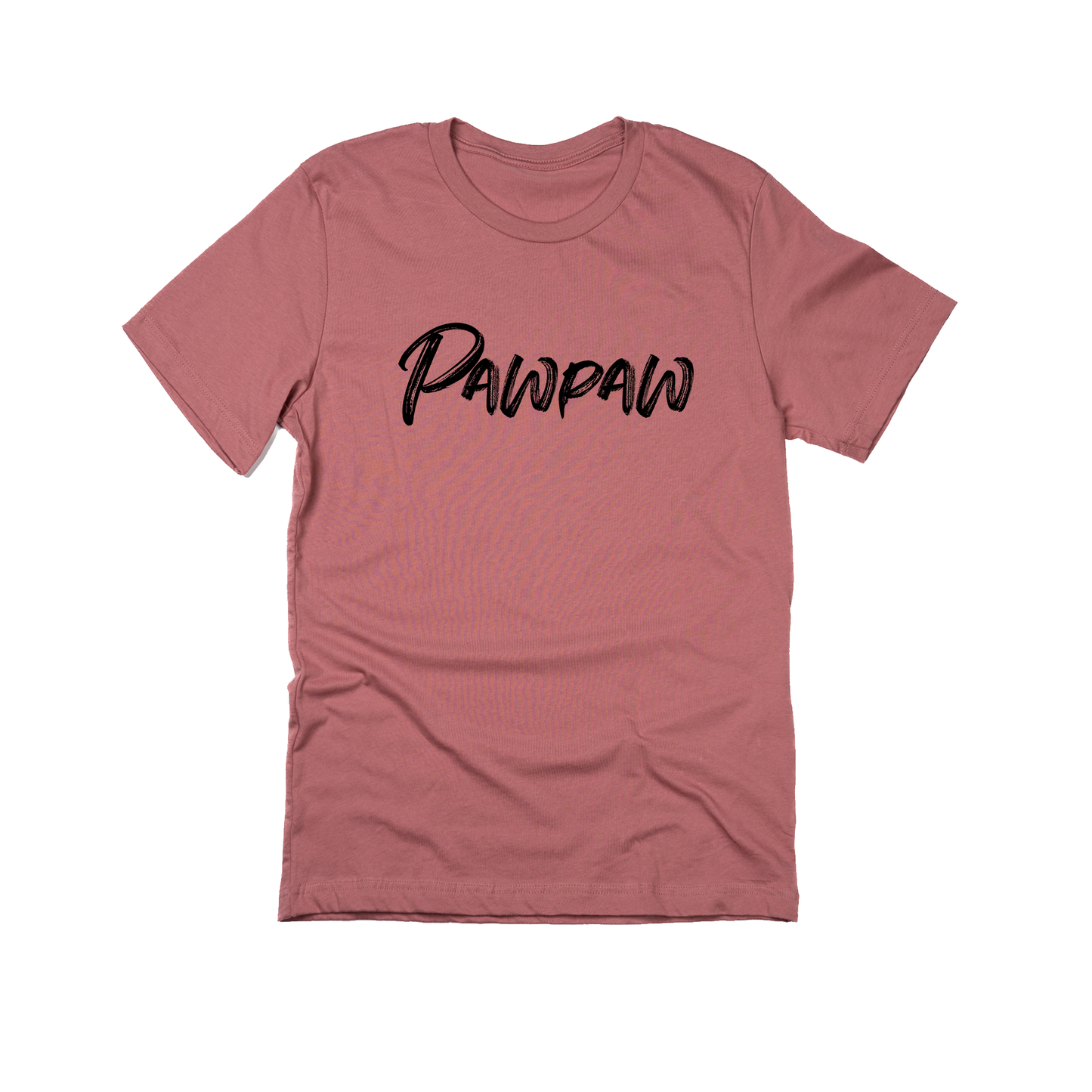 Pawpaw (Brushed, Black, Across Front) - Tee (Mauve)