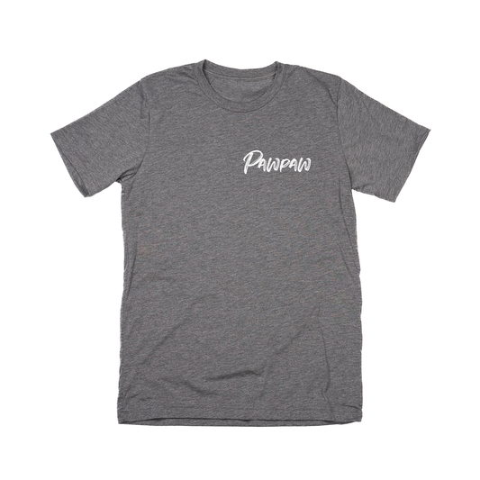 Pawpaw (Brushed, White, Pocket) - Tee (Gray)