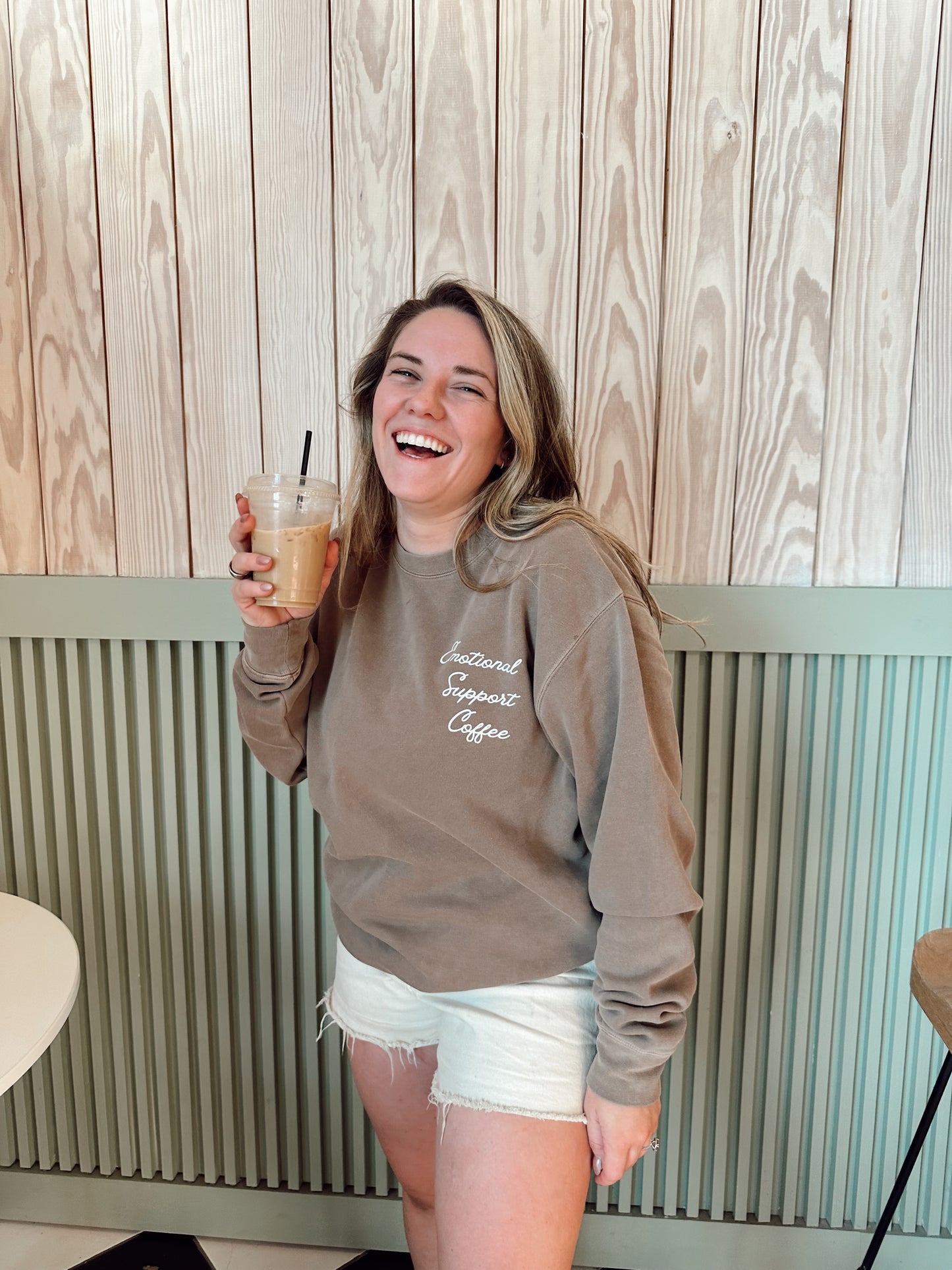 Emotional Support Coffee - Sweatshirt (Cocoa)