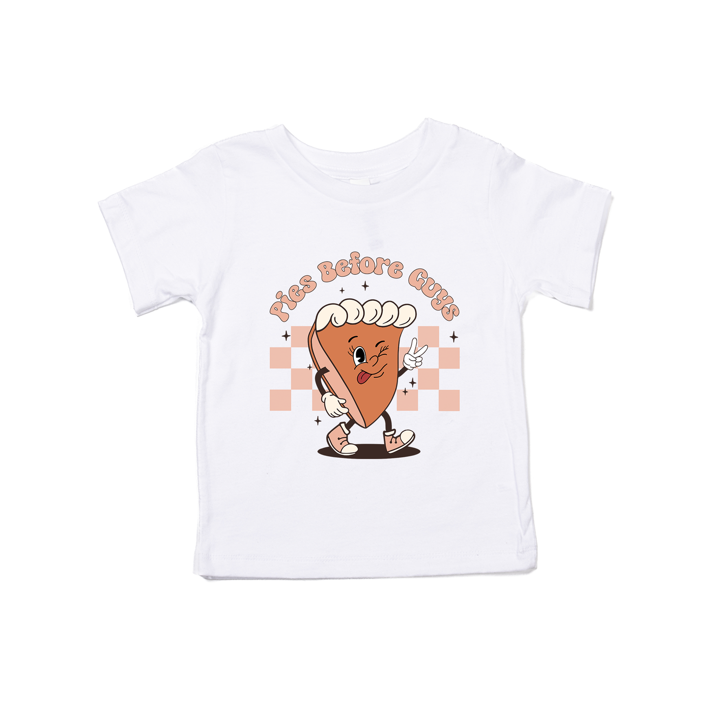 Pies Before Guys - Kids Tee (White)