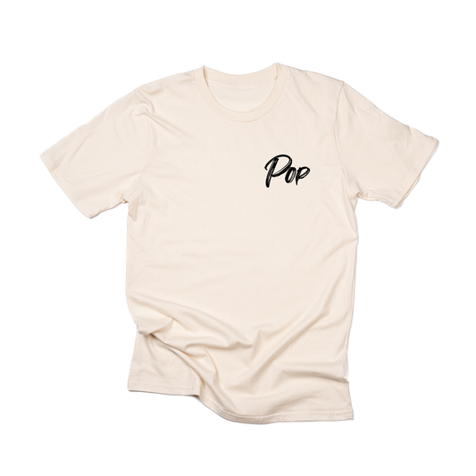 Pop (Brushed, Black, Pocket) - Tee (Natural)