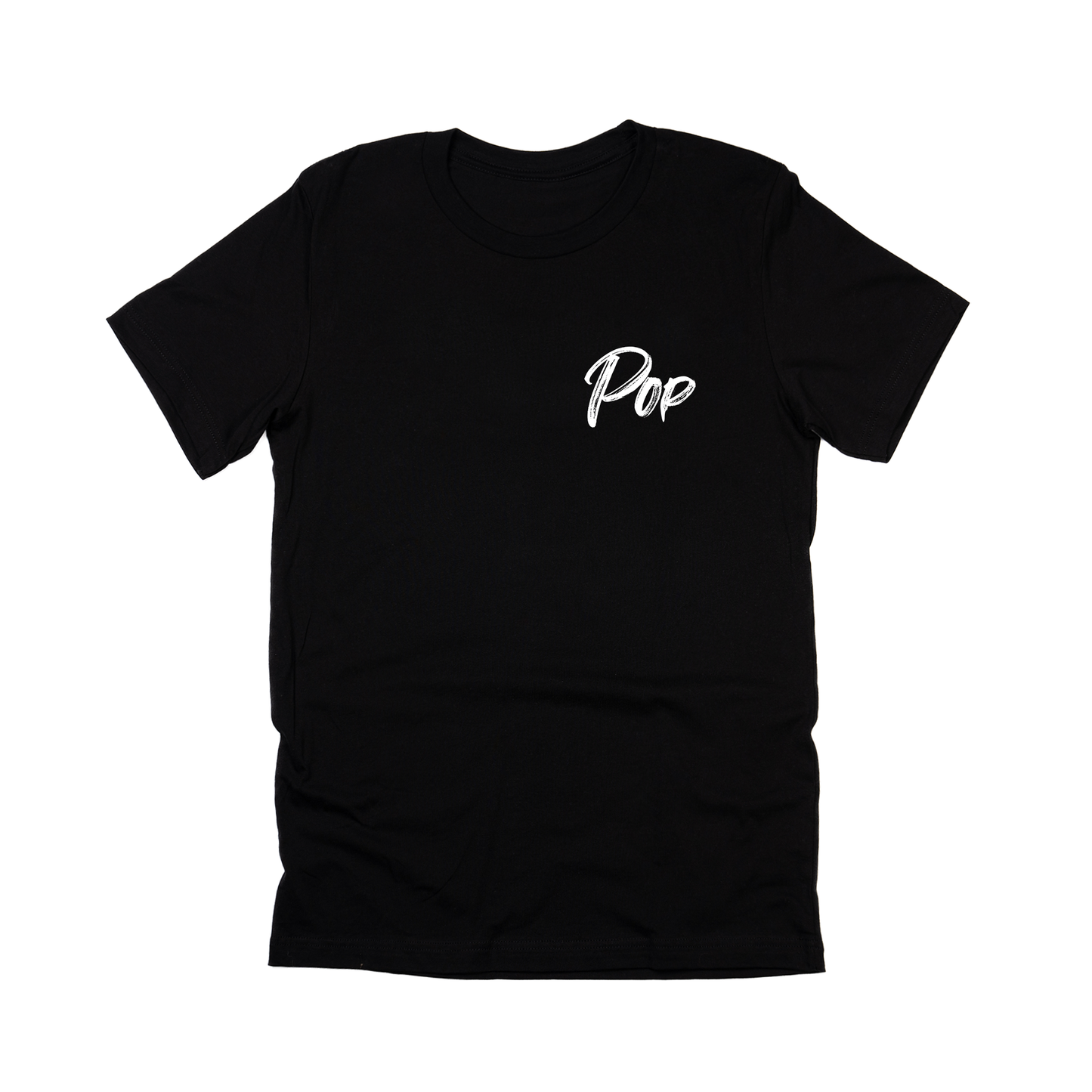 Pop (Brushed, White, Pocket) - Tee (Black)