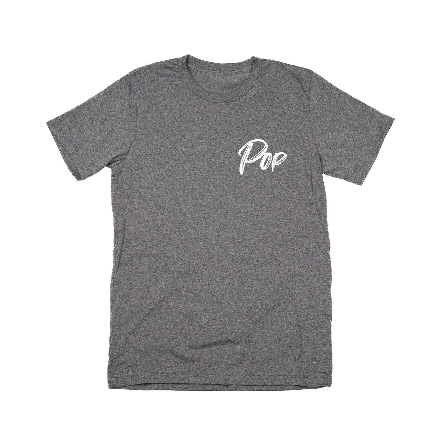 Pop (Brushed, White, Pocket) - Tee (Gray)