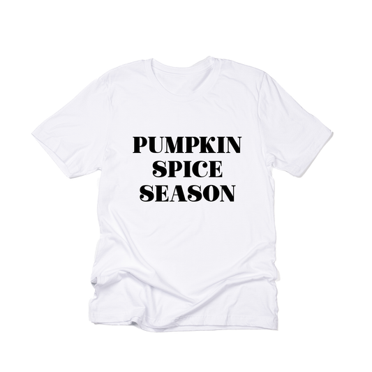 Pumpkin Spice Season (Black) - Tee (White)