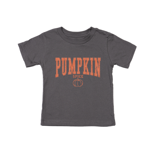 Pumpkin Spice (Varsity) - Kids Tee (Ash)