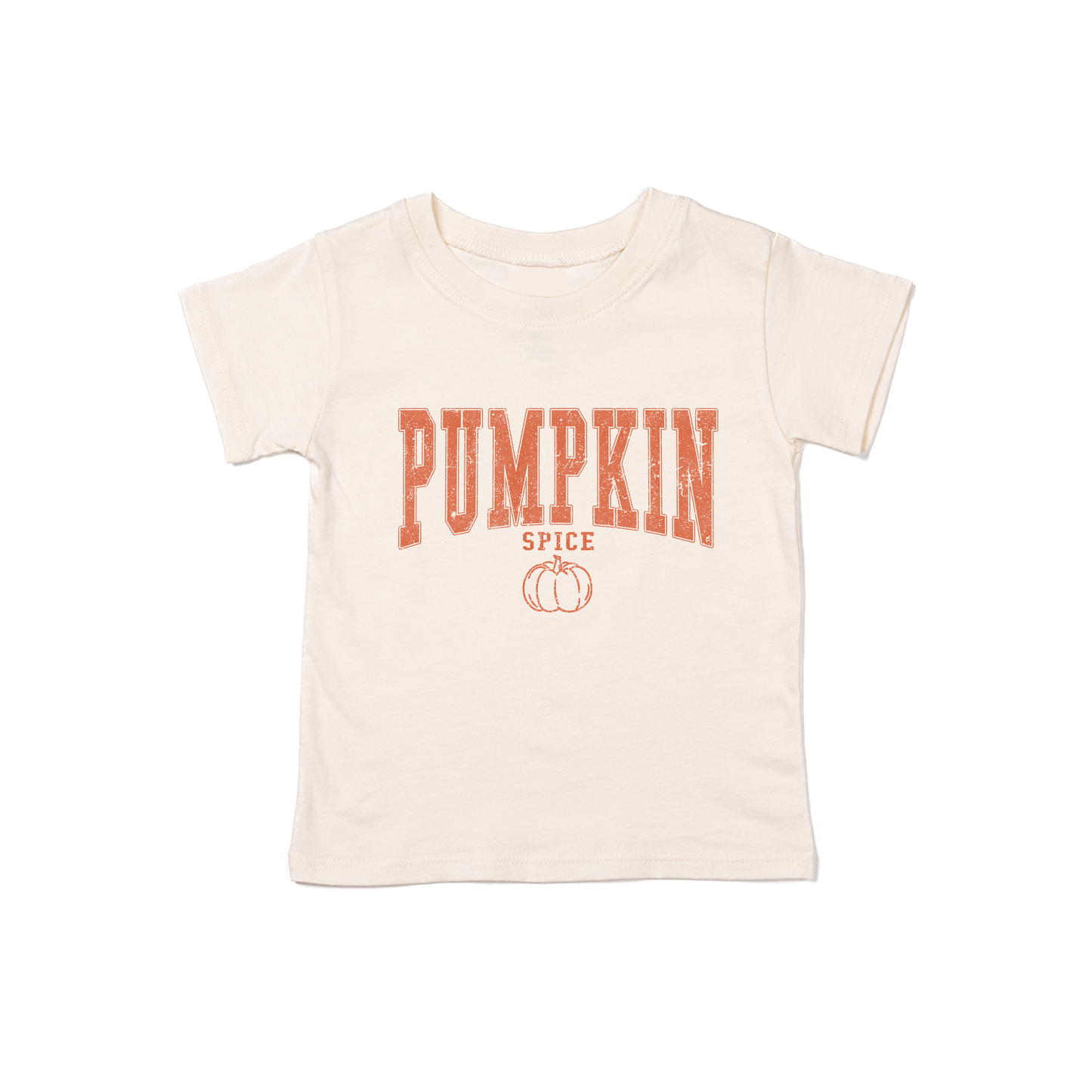 Pumpkin Spice (Varsity) - Kids Tee (Natural)