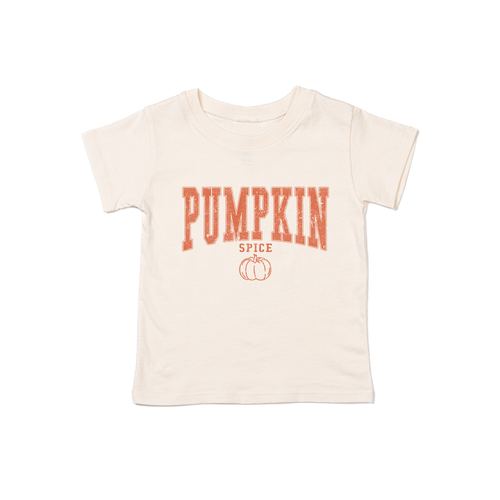 Pumpkin Spice (Varsity) - Kids Tee (Natural)