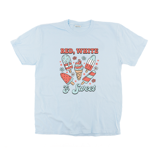 Red, White, & Sweet - Tee (Pale Blue)